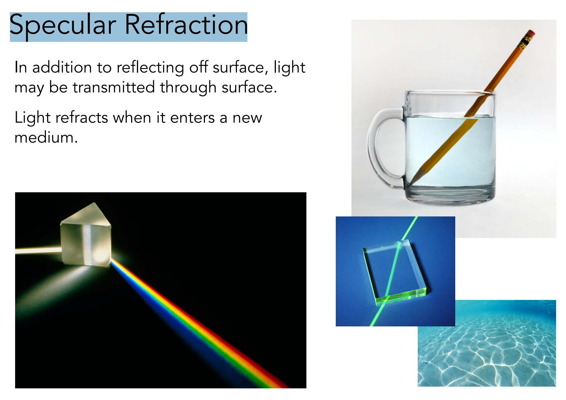 Specular Refraction